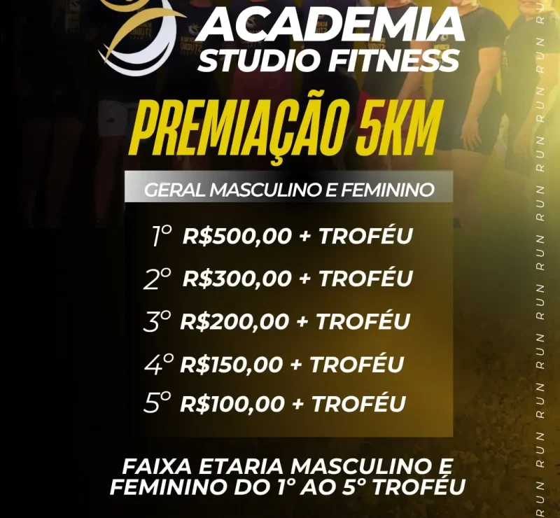 Academia em Serra do Ramalho realiza sua primeira corrida e terá premiação em dinheiro