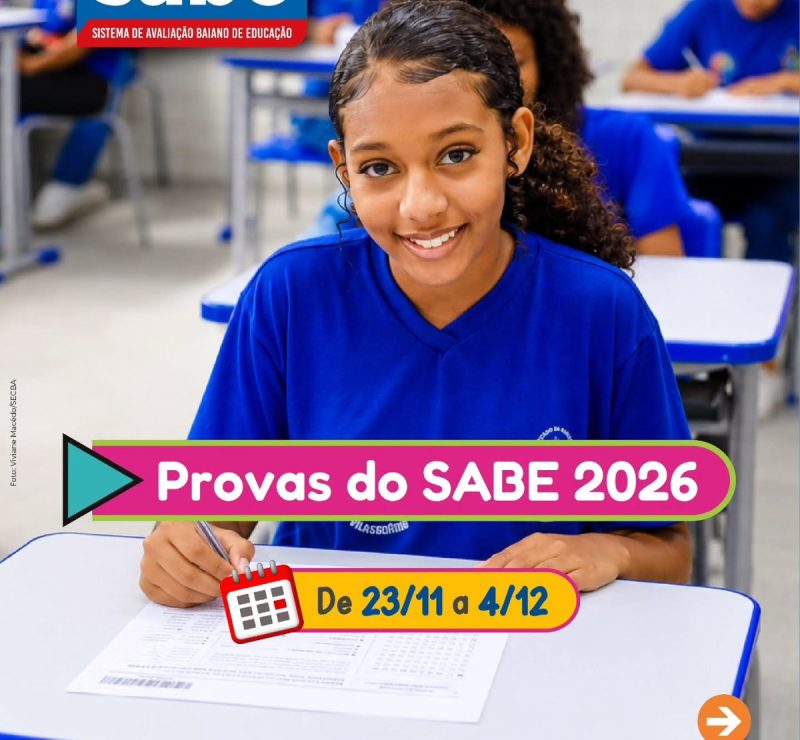 Provas do sistema de avaliação baiano ocorrem em novembro e dezembro