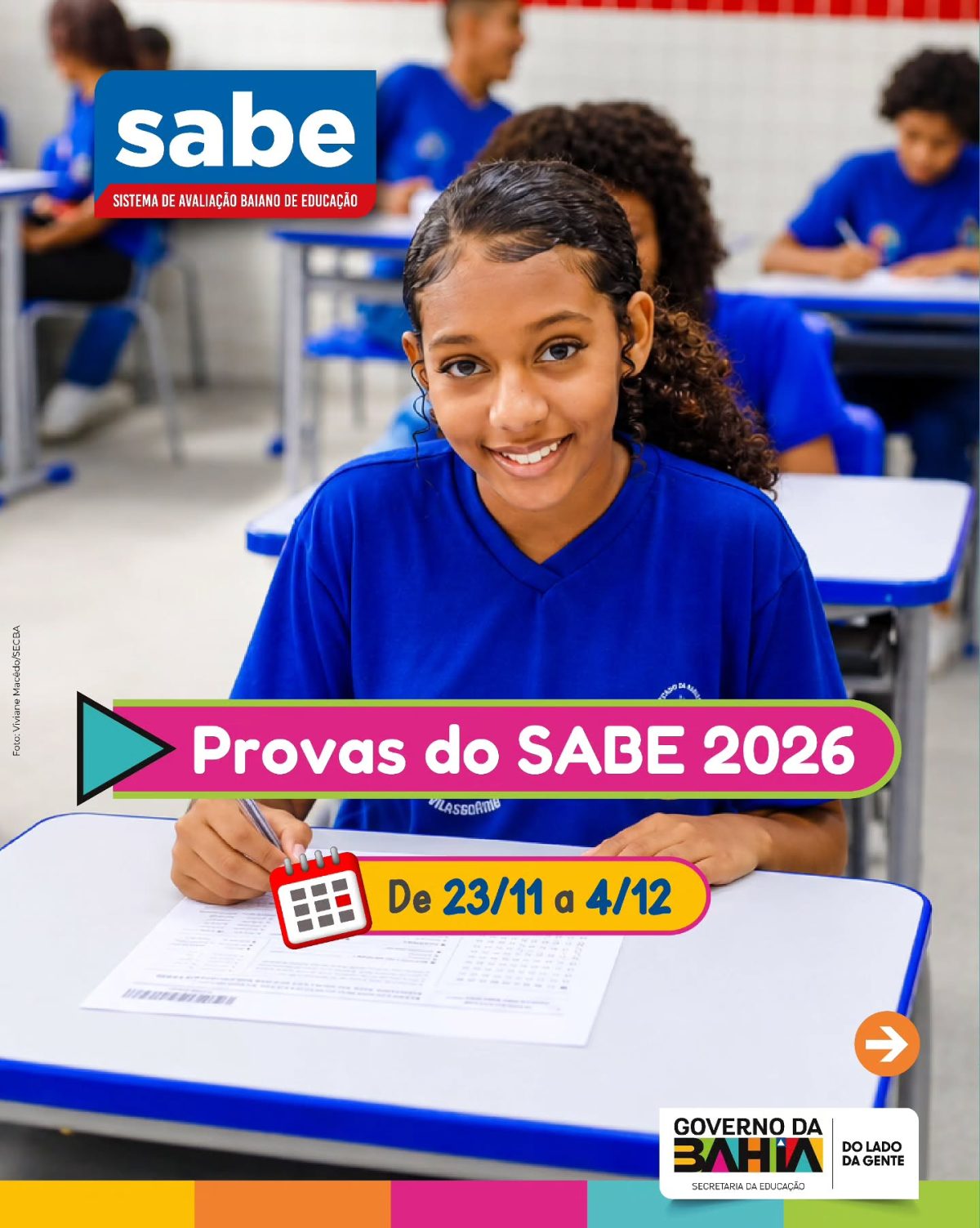 Provas do sistema de avaliação baiano ocorrem em novembro e dezembro