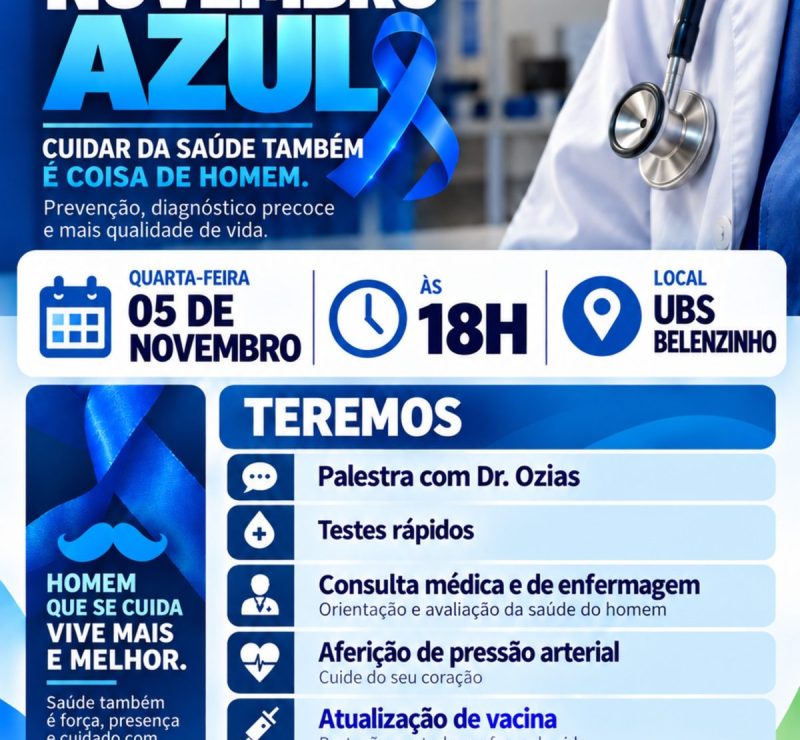 Ação de Novembro Azul promove saúde masculina em Serra do Ramalho
